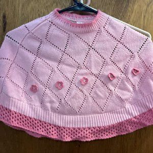 Girl's size 4T Liz Claiborne Pink Poncho